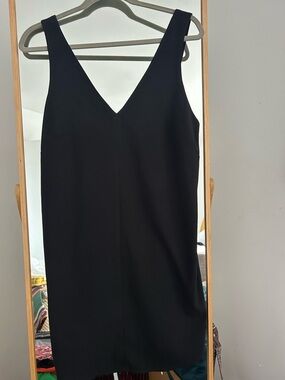 Banana Republic Black V-Neck Mini Dress